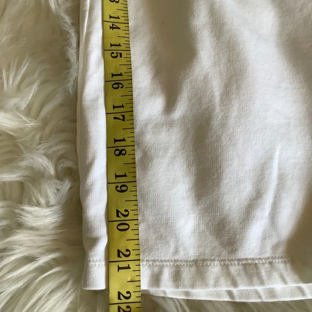 T by Talbots Women White Wide Leg Crop Pants XL Petite Cotton Modal Stretch XLp - Picture 8 of 16